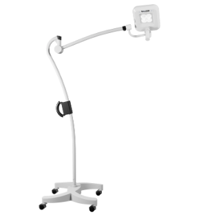 Éclairage dermatologique PDT DERMARIS en version mobile sur roulettes