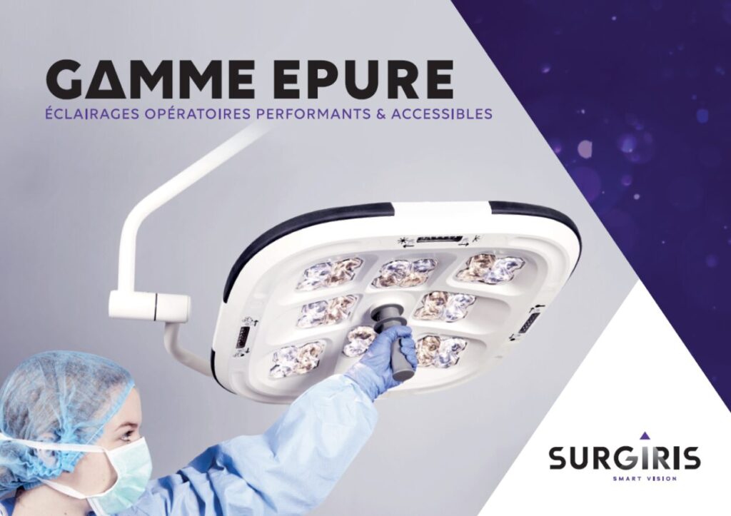 Couverture de la brochure EPURE – lampes scialytiques SURGIRIS