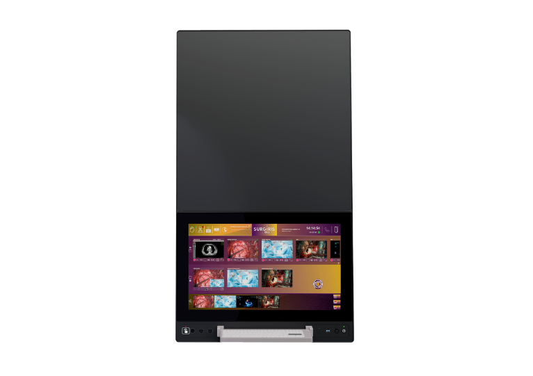 Station vidéo murale Smart 32 pouces pour management vidéo du bloc opératoire