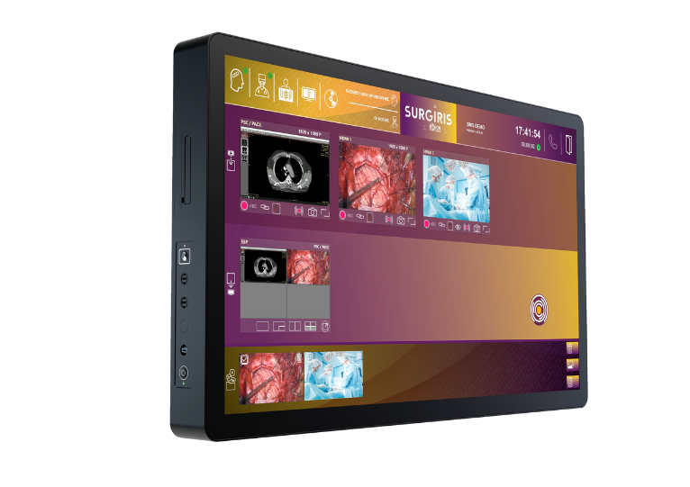 Station vidéo PSC 55 pouces pour PACS, streaming et capture en bloc opératoire