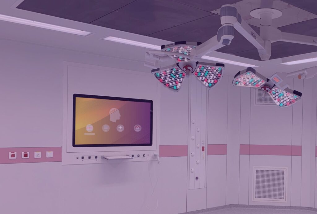 Station de vidéo-intégration utilisée en bloc opératoire