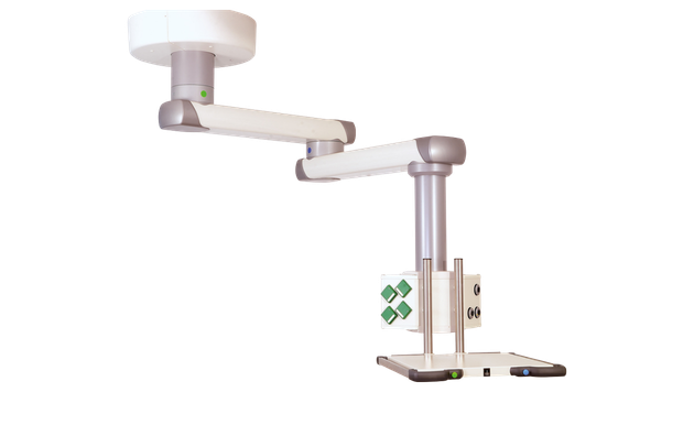 Genius air: bras plafonniers de distribution multi-mouvements, avec mouvement monte / baisse manuel