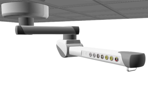 Bras plafonnier de distribution pour salle d’opération